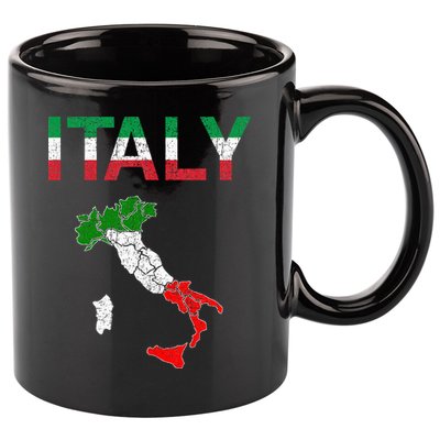 Italy Flag Vintage Italian Italia 11oz C Handle Ceramic Mug