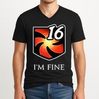 IM Fine Vulnerability Stacks Fantasy Mmorpg V-Neck T-Shirt