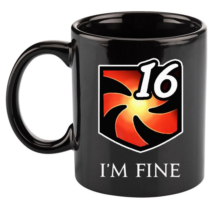 IM Fine Vulnerability Stacks Fantasy Mmorpg 11oz C Handle Ceramic Mug