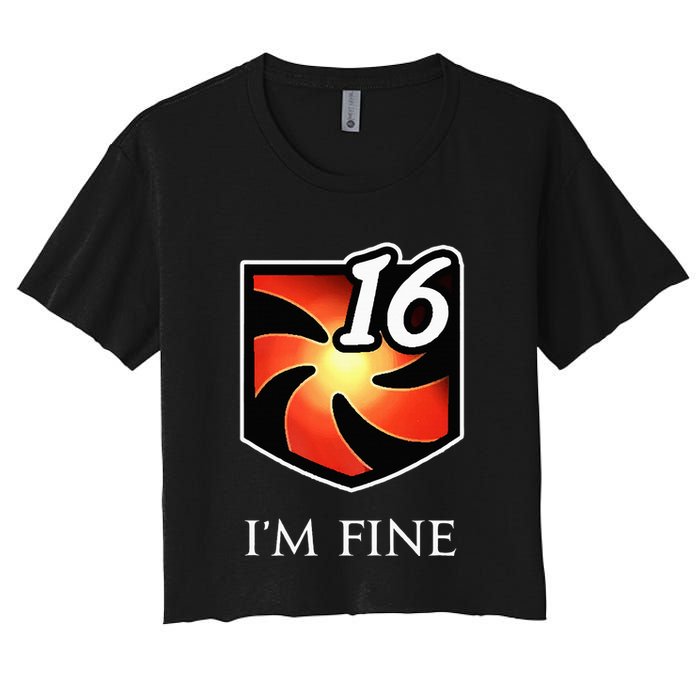 IM Fine Vulnerability Stacks Fantasy Mmorpg Crop Top