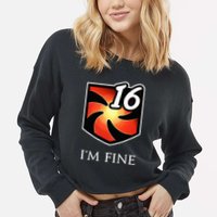IM Fine Vulnerability Stacks Fantasy Mmorpg Cropped Pullover Crew