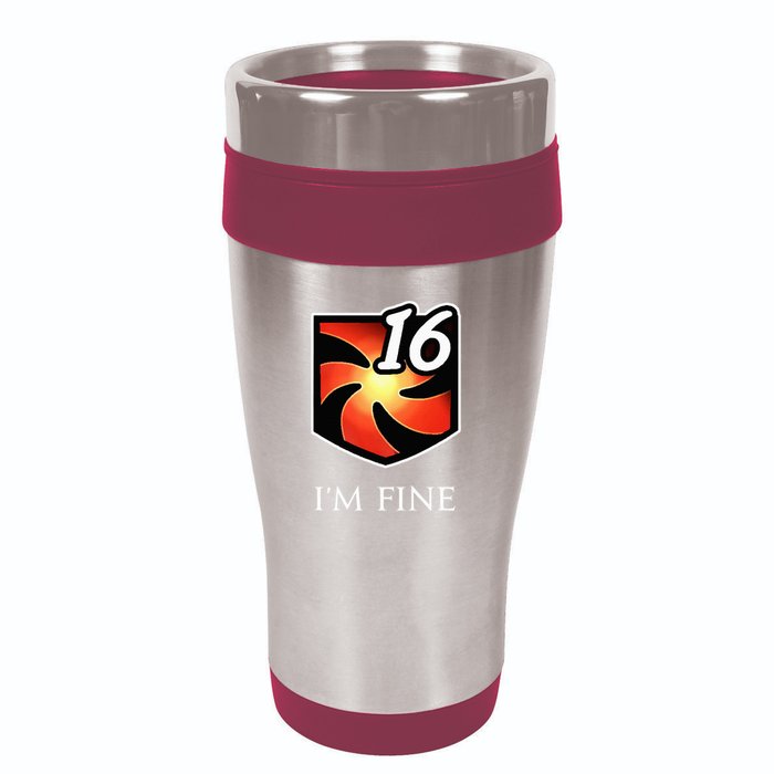 IM Fine Vulnerability Stacks Fantasy Mmorpg 16oz Travel Tumbler
