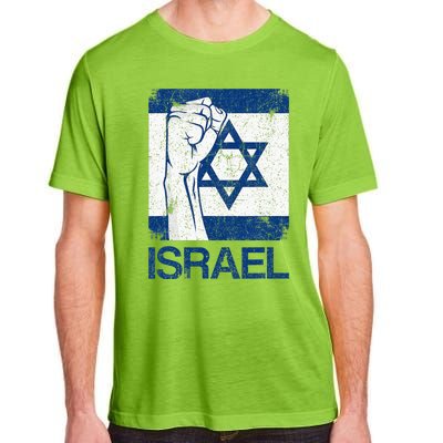 Israeli Flag Vintage Israel Adult ChromaSoft Performance T-Shirt