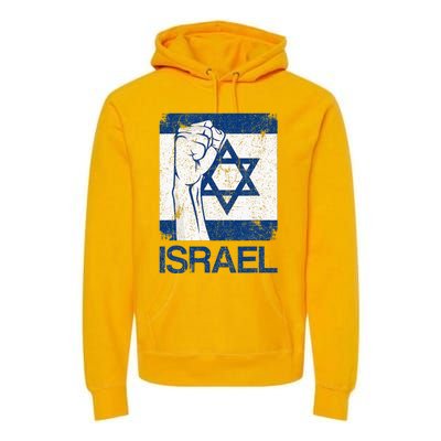 Israeli Flag Vintage Israel Premium Hoodie