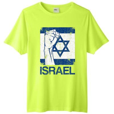 Israeli Flag Vintage Israel Tall Fusion ChromaSoft Performance T-Shirt