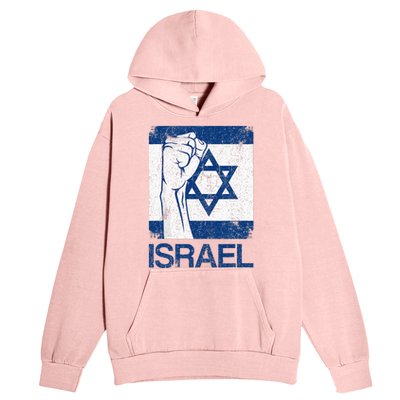 Israeli Flag Vintage Israel Urban Pullover Hoodie