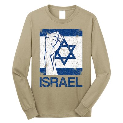 Israeli Flag Vintage Israel Long Sleeve Shirt