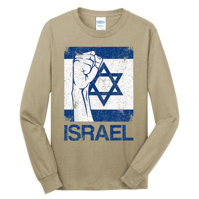 Israeli Flag Vintage Israel Tall Long Sleeve T-Shirt