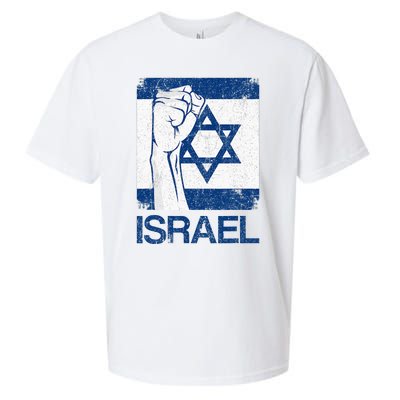 Israeli Flag Vintage Israel Sueded Cloud Jersey T-Shirt