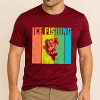Ice Fishing Vintage Retro Cooling Performance Crew T-Shirt