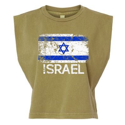 Israeli Flag Vintage Made In Israel Gift Garment-Dyed Women's Muscle Tee