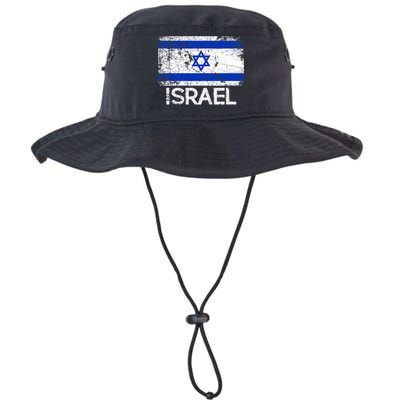 Israeli Flag Vintage I Stand With Israel Bucket Hat