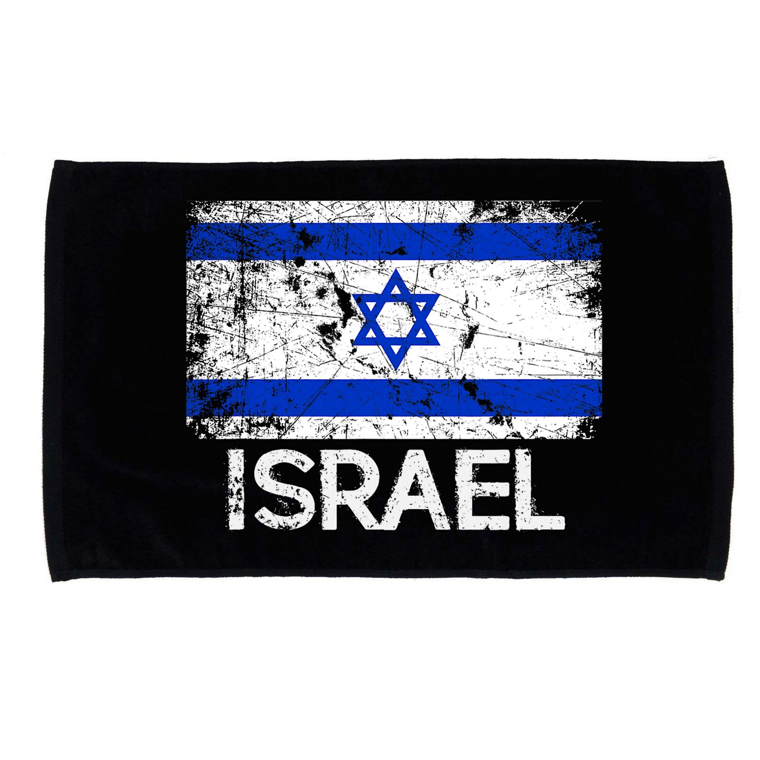Israeli Flag Vintage I Stand With Israel Microfiber Hand Towel