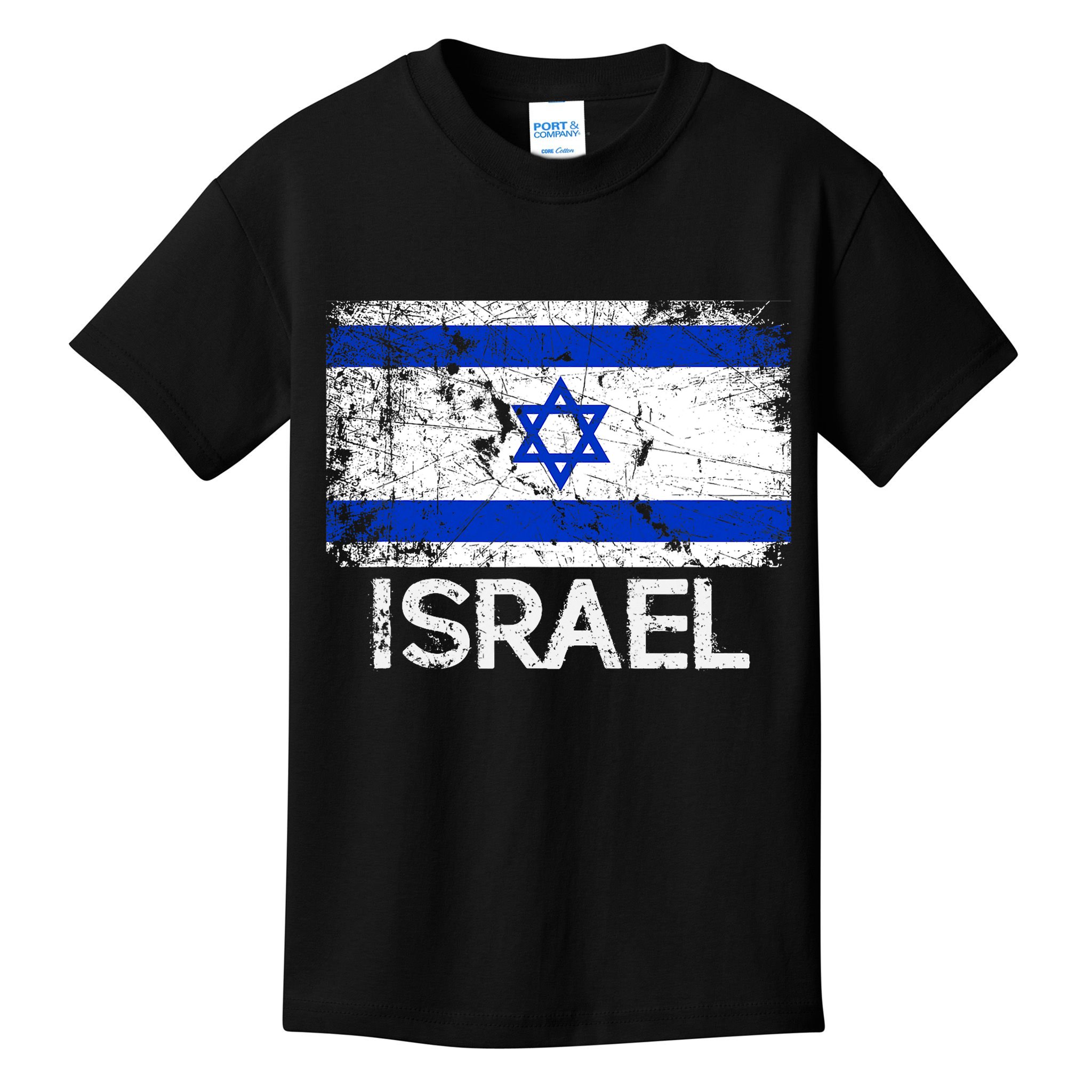Israeli Flag Vintage I Stand With Israel Kids T-Shirt