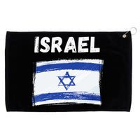 Israel Flag Vintage Grunge Patriotic Souvenir Grommeted Golf Towel