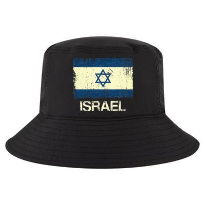 Israeli Flag  Vintage Israel Cool Comfort Performance Bucket Hat