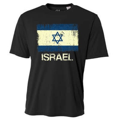 Israeli Flag  Vintage Israel Cooling Performance Crew T-Shirt