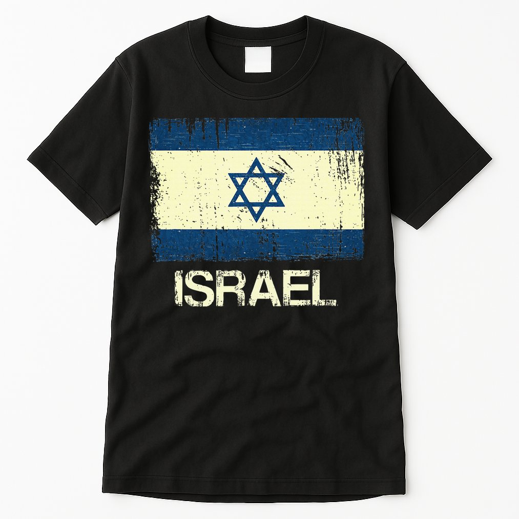 Israeli Flag  Vintage Israel Tall T-Shirt
