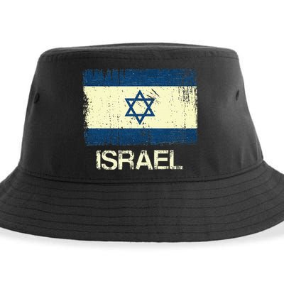 Israeli Flag  Vintage Israel Sustainable Bucket Hat