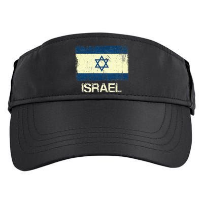 Israeli Flag  Vintage Israel Adult Drive Performance Visor
