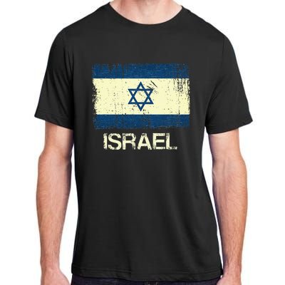 Israeli Flag  Vintage Israel Adult ChromaSoft Performance T-Shirt