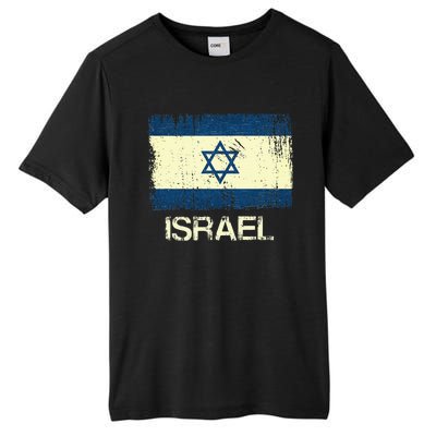 Israeli Flag  Vintage Israel Tall Fusion ChromaSoft Performance T-Shirt