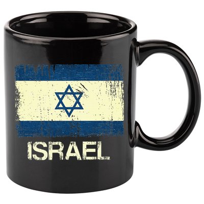 Israeli Flag  Vintage Israel 11oz C Handle Ceramic Mug