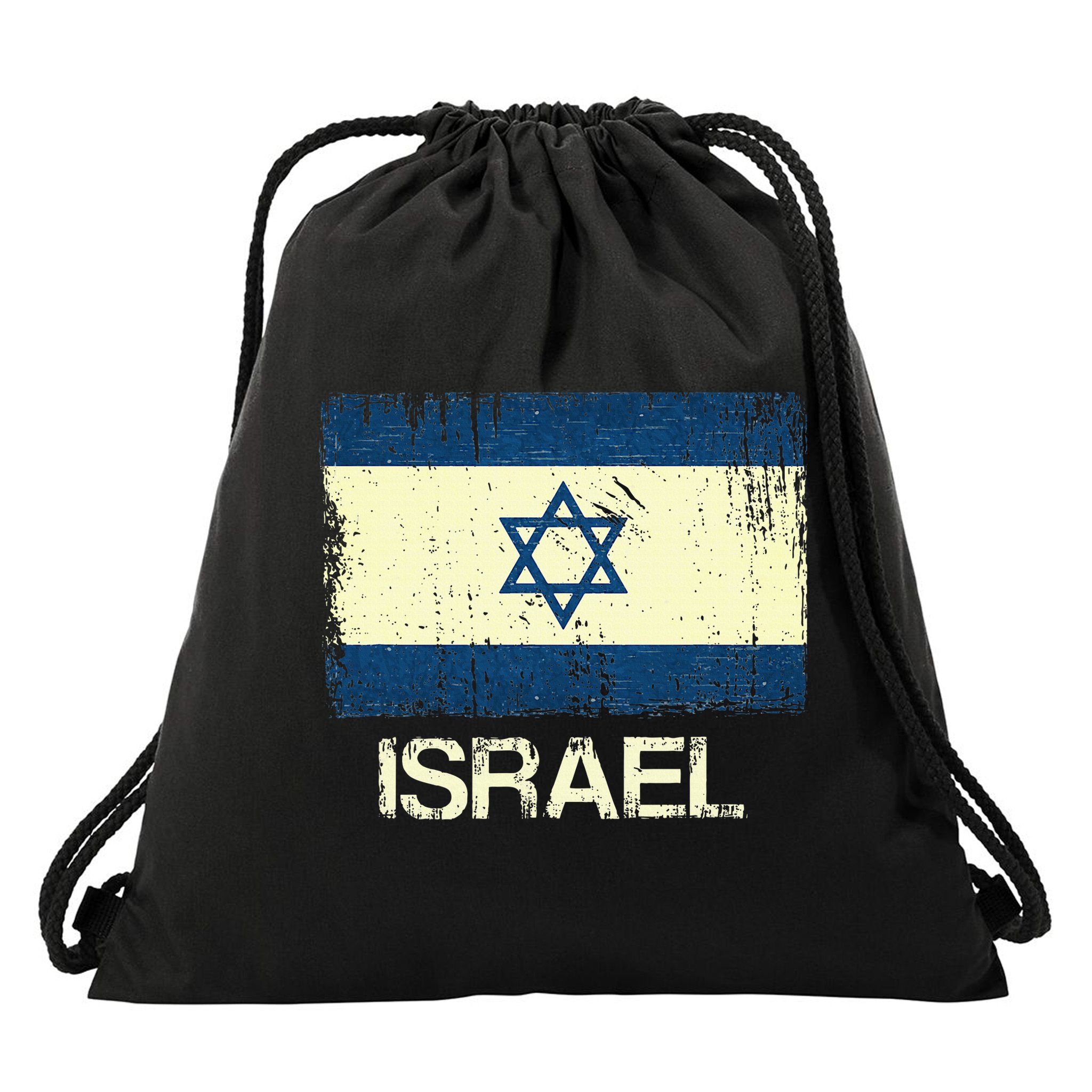 Israeli Flag  Vintage Israel Drawstring Bag