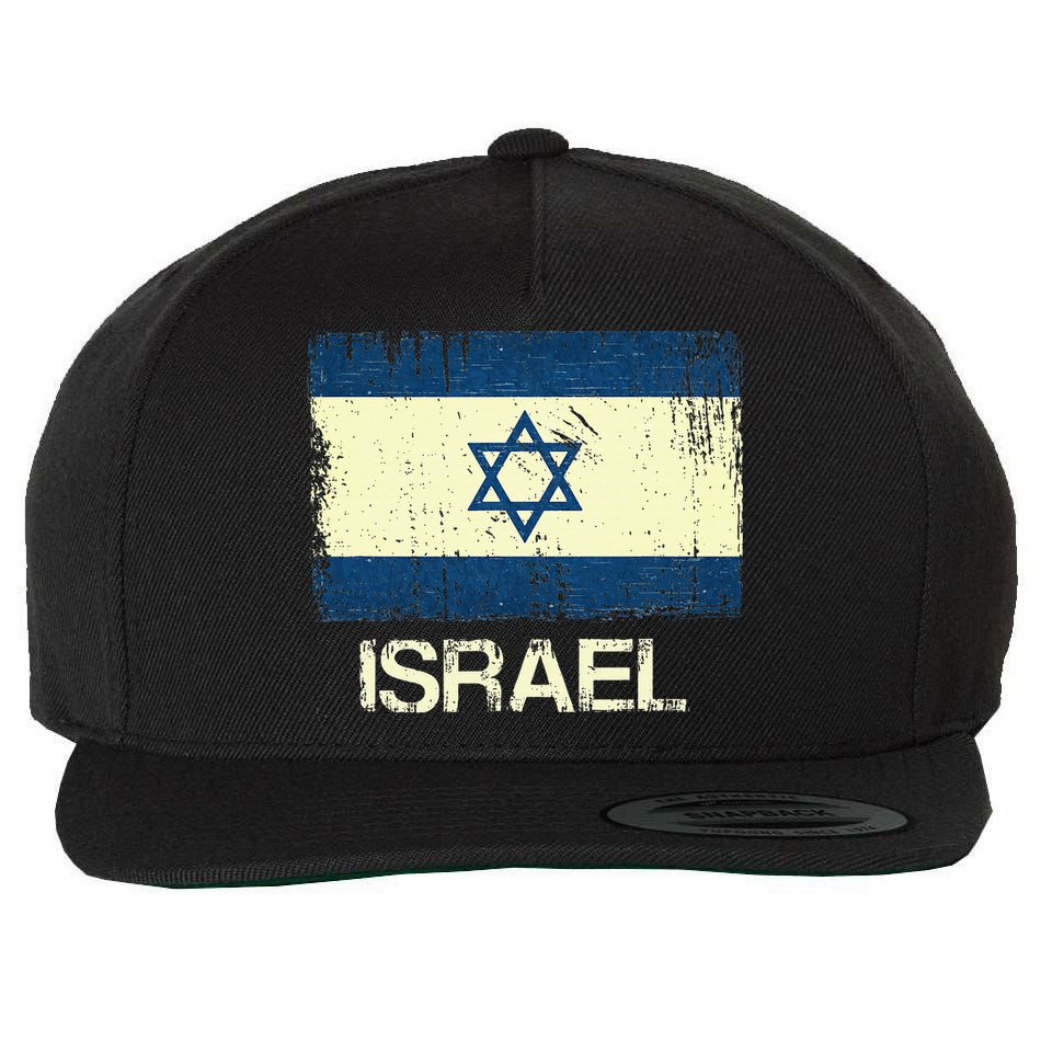 Israeli Flag  Vintage Israel Wool Snapback Cap