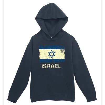 Israeli Flag  Vintage Israel Urban Pullover Hoodie