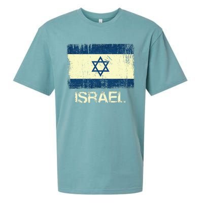 Israeli Flag  Vintage Israel Sueded Cloud Jersey T-Shirt