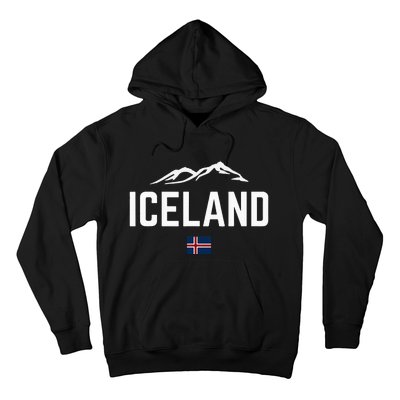 Iceland Flag Vintage Women Iceland Hoodie