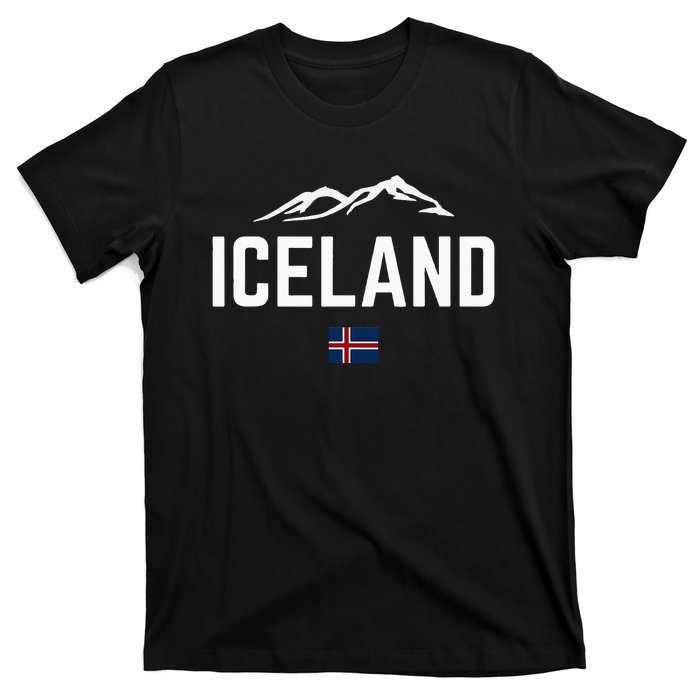 Iceland Flag Vintage Women Iceland T-Shirt