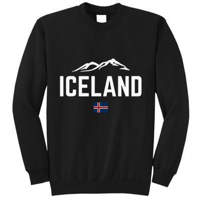 Iceland Flag Vintage Women Iceland Tall Sweatshirt