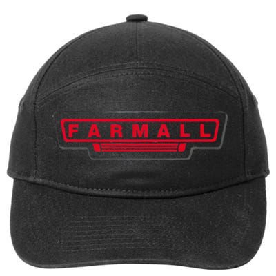 Ih Farmall Vintage Tractor Design 7-Panel Snapback Hat