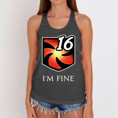 IM Fine Vulnerability Stacks Fantasy Mmorpg Women's Knotted Racerback Tank