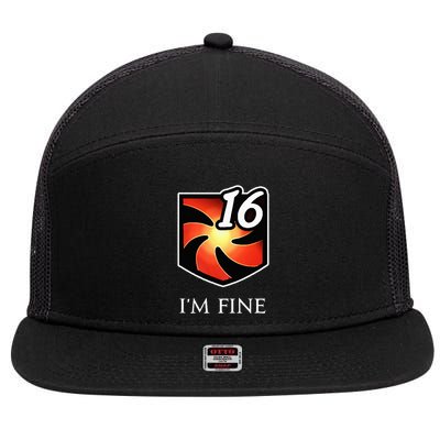 IM Fine Vulnerability Stacks Fantasy Mmorpg 7 Panel Mesh Trucker Snapback Hat