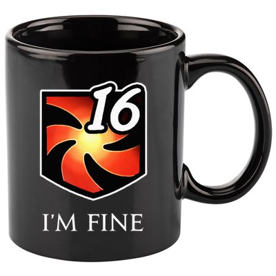 IM Fine Vulnerability Stacks Fantasy Mmorpg 11oz C Handle Ceramic Mug