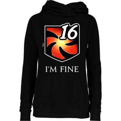 IM Fine Vulnerability Stacks Fantasy Mmorpg Womens Funnel Neck Pullover Hood