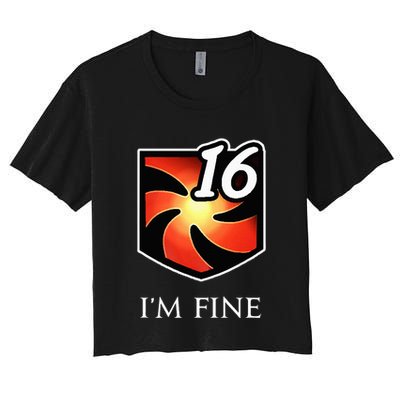 IM Fine Vulnerability Stacks Fantasy Mmorpg Crop Top