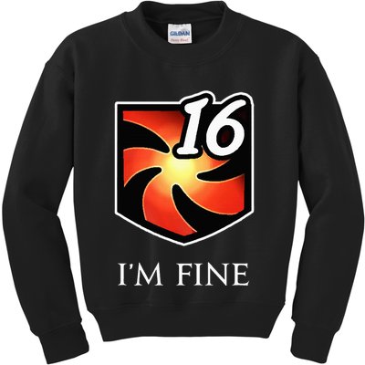 IM Fine Vulnerability Stacks Fantasy Mmorpg Kids Sweatshirt