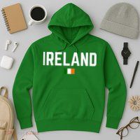 IRELAND Flag Vintage Irish Flag Men Women Kids IRELAND Hoodie