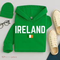 IRELAND Flag Vintage Irish Flag Men Women Kids IRELAND Hoodie
