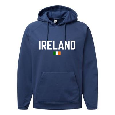 IRELAND Flag Vintage Irish Flag Men Women Kids IRELAND Performance Fleece Hoodie