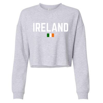 IRELAND Flag Vintage Irish Flag Men Women Kids IRELAND Cropped Pullover Crew