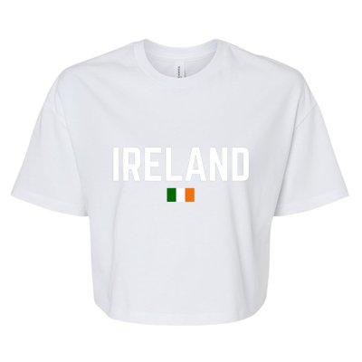 IRELAND Flag Vintage Irish Flag Men Women Kids IRELAND Bella+Canvas Jersey Crop Tee