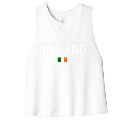 IRELAND Flag Vintage Irish Flag Men Women Kids IRELAND Women's Racerback Cropped Tank