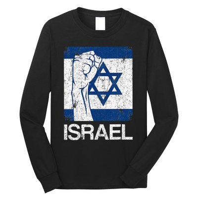 Israeli Flag Vintage Israel Long Sleeve Shirt