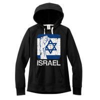 Israeli Flag Vintage Israel Women's Fleece Hoodie