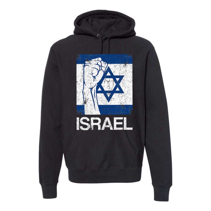 Israeli Flag Vintage Israel Premium Hoodie